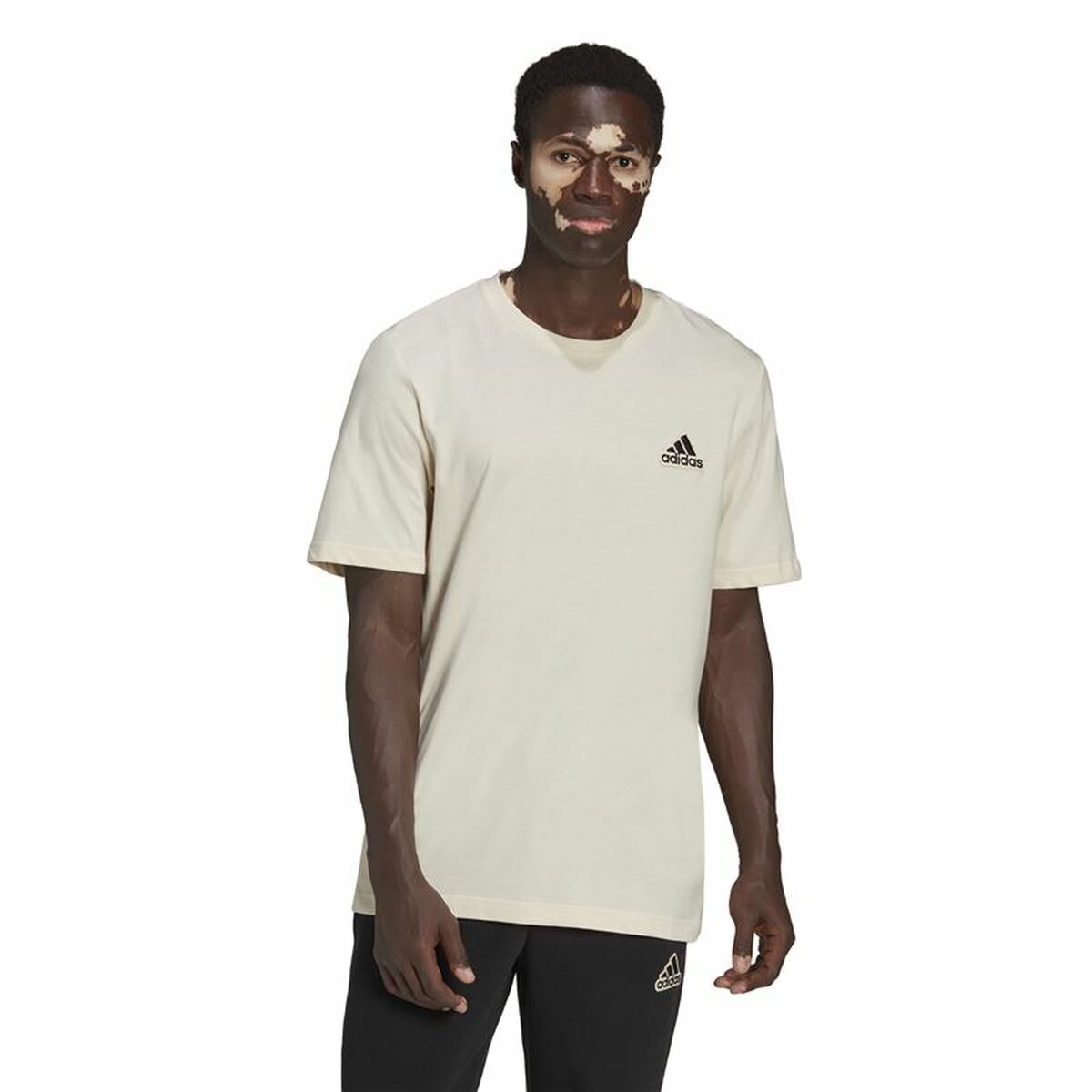 Футболка с коротким рукавом мужская Adidas Essentials Feelcomfy Белый-6