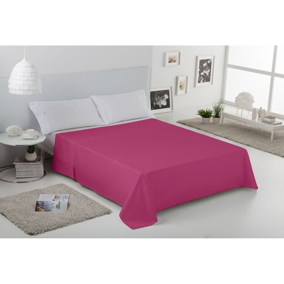 Alexandra House Living Fuchsia 220 x 270 cm tabletop sheet-5