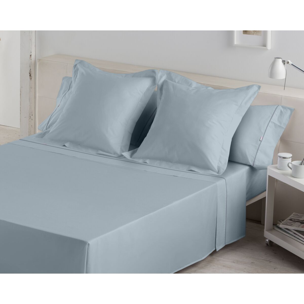 Saco Nordic sem preenchimento Alexandra House Living Grey 90 cama 3 Itens-5