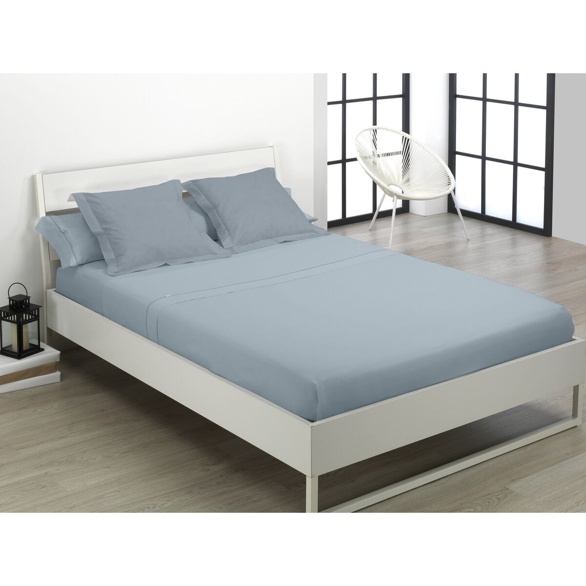 Saco Nordic sem preenchimento Alexandra House Living cinza 180 cama 4 Itens-4