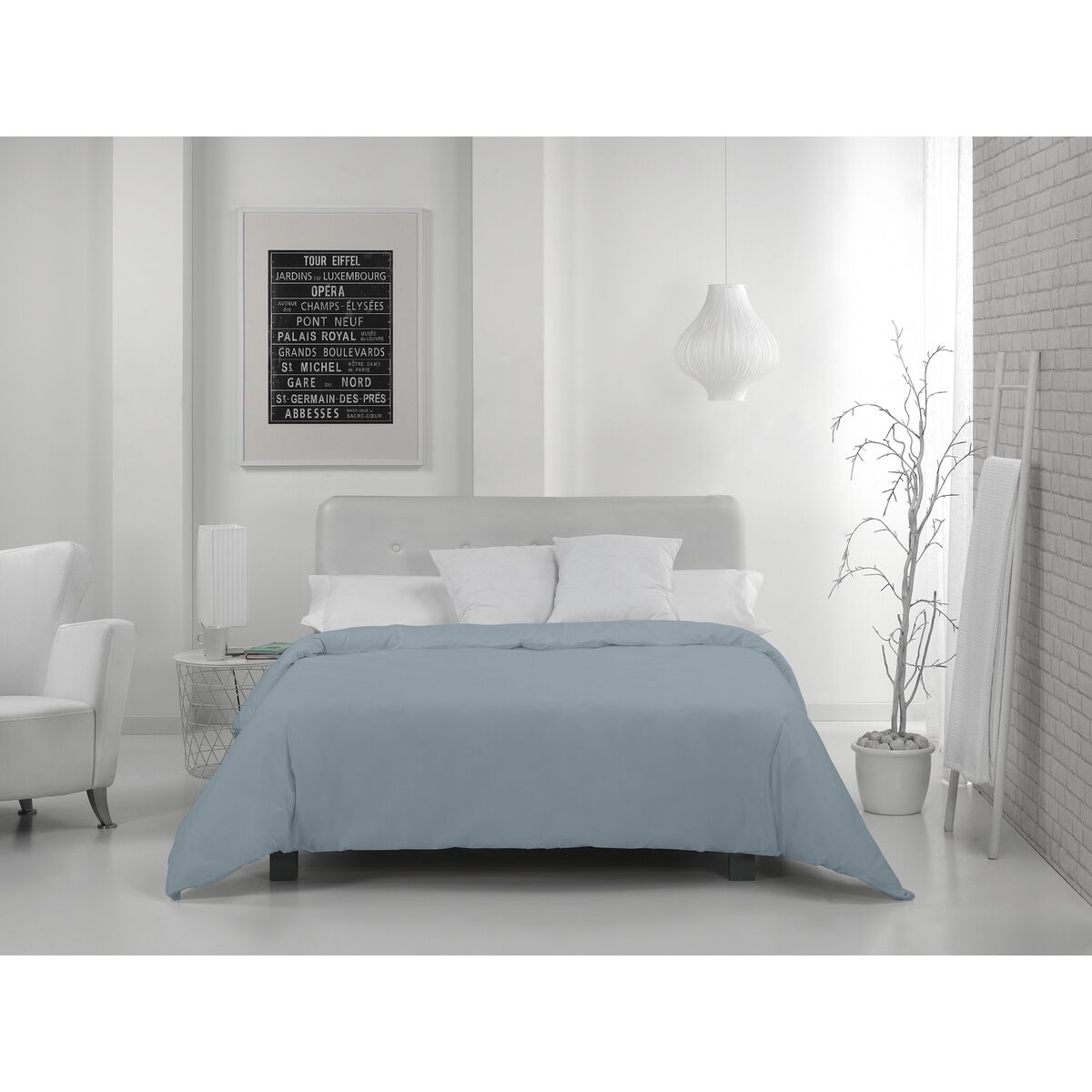 Пододеяльник Alexandra House Living Серый 180 x 220 cm-2
