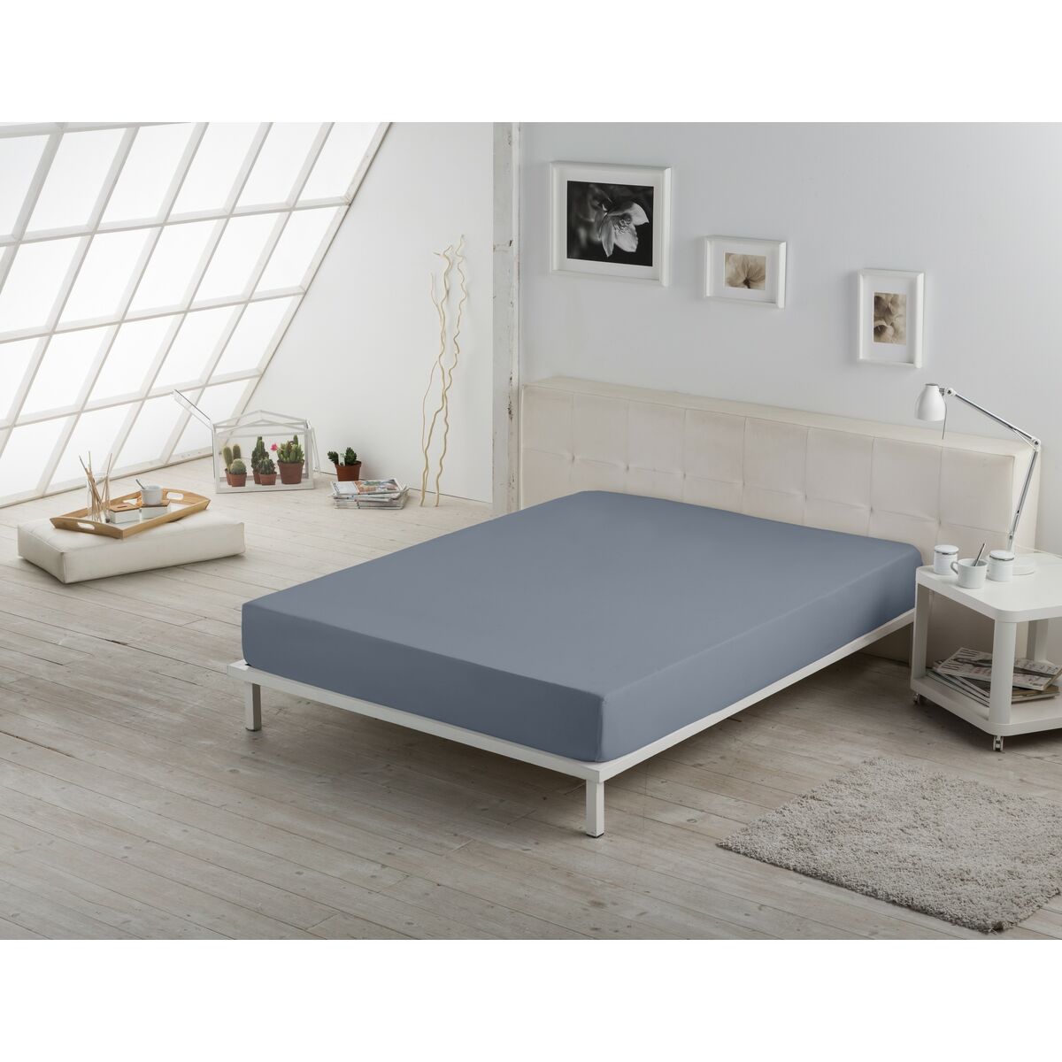 Шыңдалған парақ Alexandra House Living Сұр-болат 160 x 200 см-4
