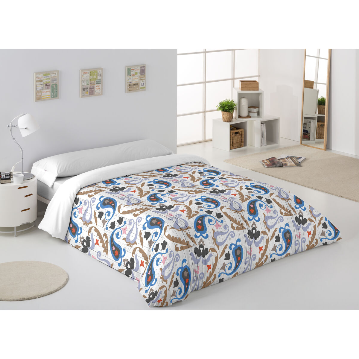 Alexandra House Living Sabina Duvet Cover Printed 150 x 220 cm-2
