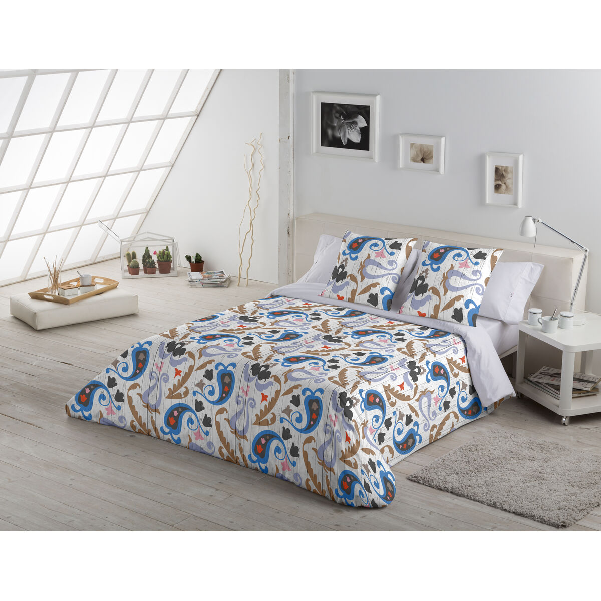 Alexandra House Living Sabina Duvet Cover Printed 150 x 220 cm-3