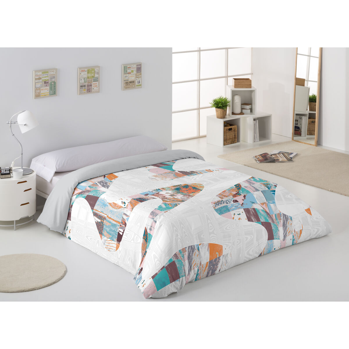 Пододеяльник Alexandra House Living ZIGZAG Разноцветный 180 x 220 cm-2
