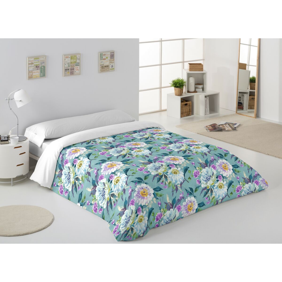 Edredón Alexandra House Living Camelia Impreso 240 x 220 cm-4