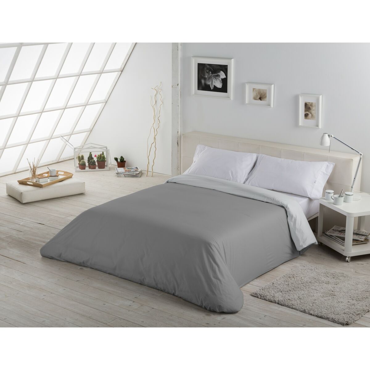 Alexandra House Living Duvet Cover Pearl Grey 300 x 240 cm-4