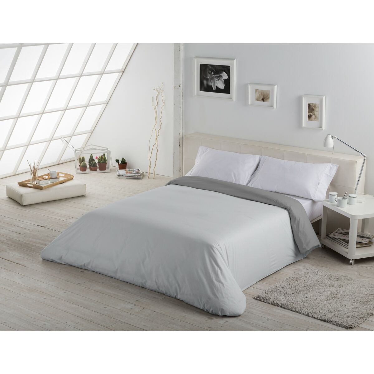 Alexandra House Living Duvet Cover Pearl Grey 300 x 240 cm-5
