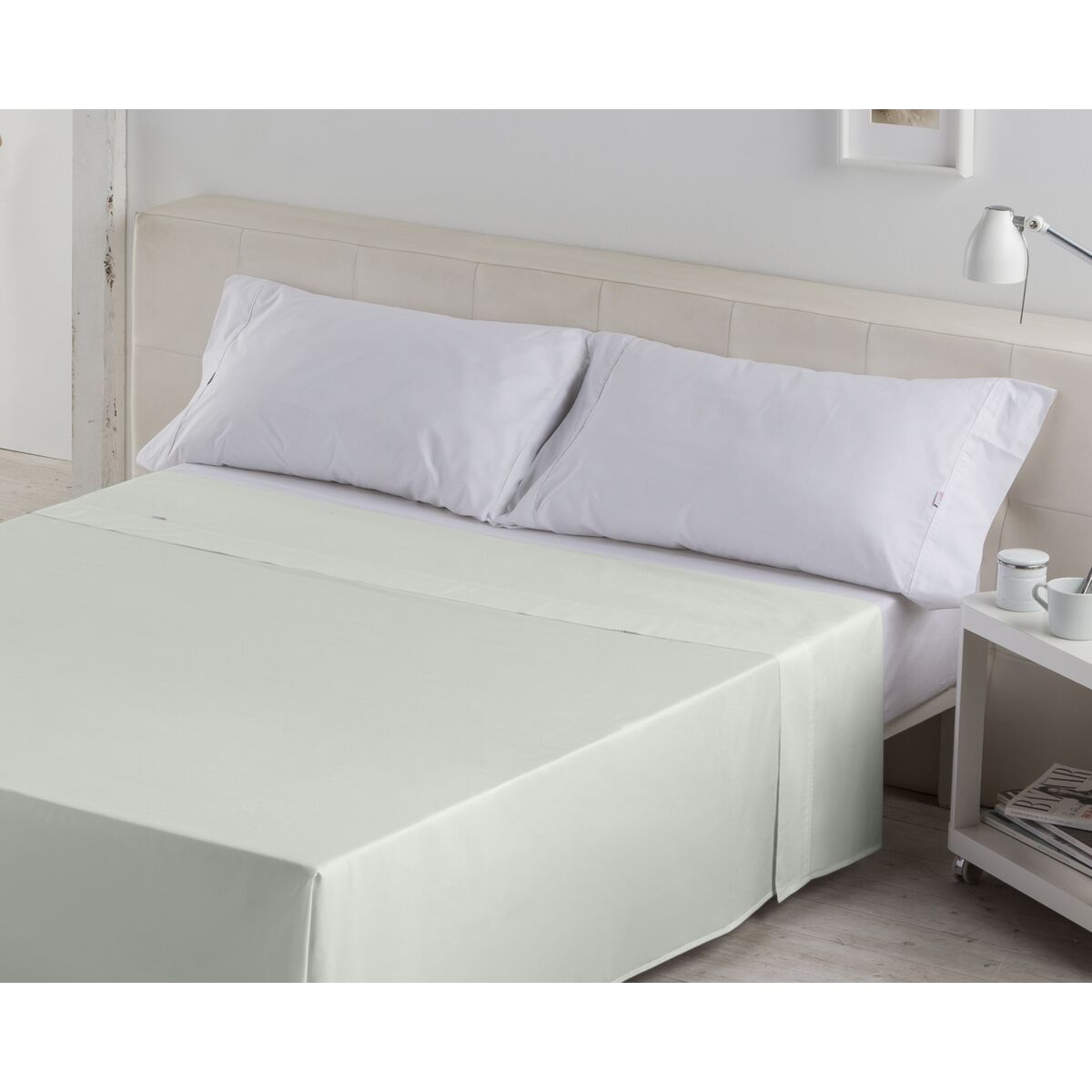 Folha de mesa Alexandra House Living branco 190 x 280 cm-4