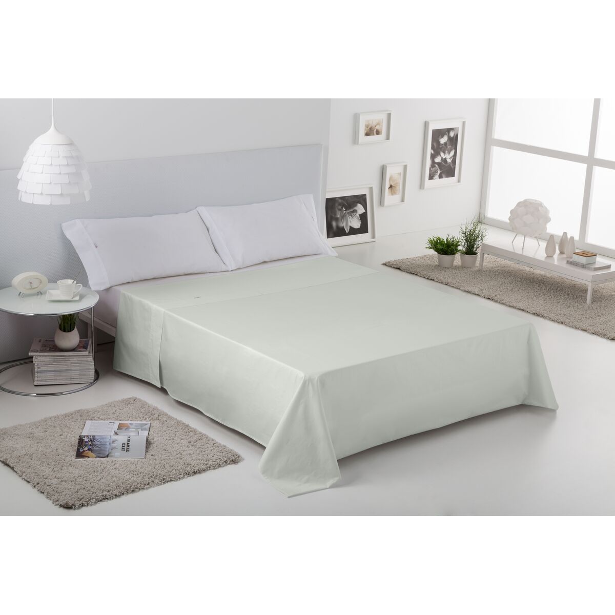 Folha de mesa Alexandra House Living branco 190 x 280 cm-5