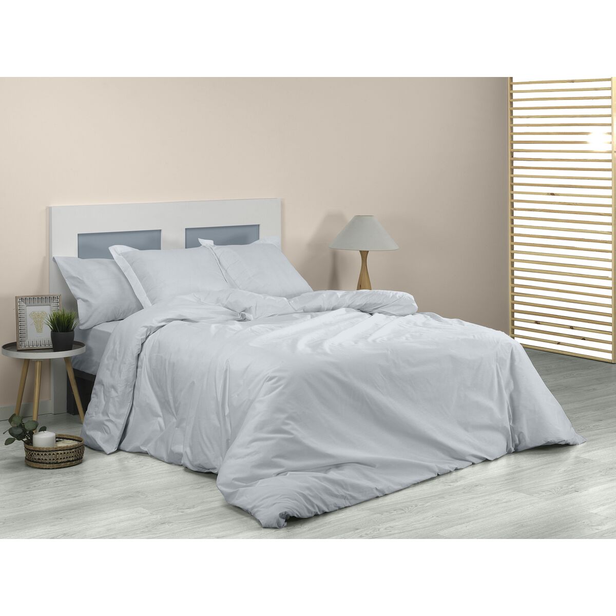 Пододеяльник Alexandra House Living Жемчужно-серый 180 x 220 cm-2