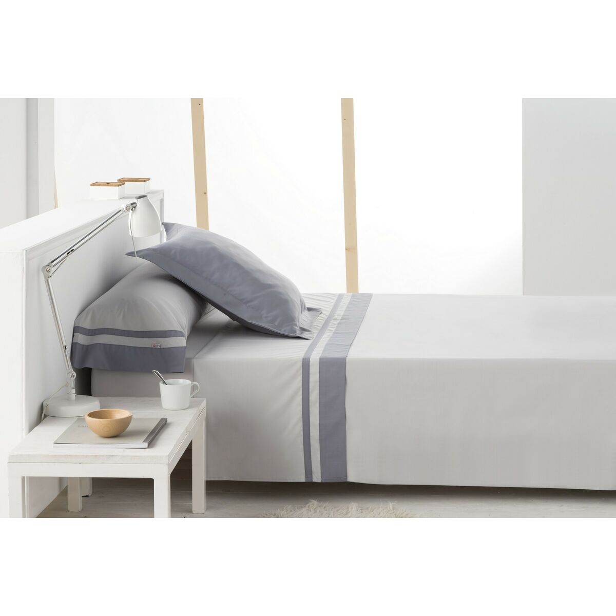 Saco Nordic sem preenchimento Alexandra House Living Marbella Cama Preta 90 cama 3 Itens-3