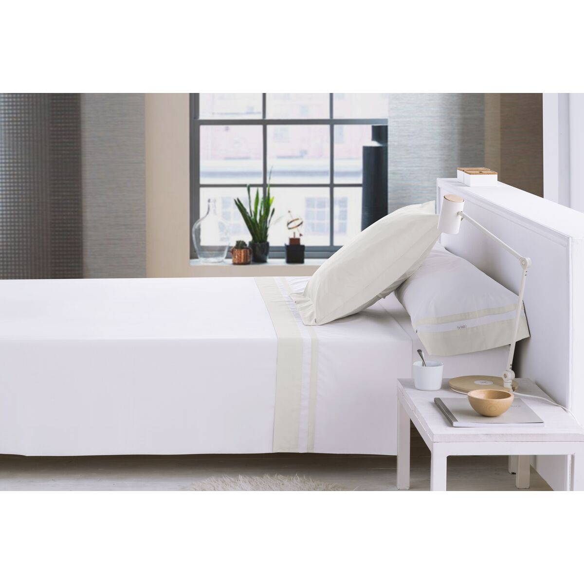 Bag Nordic unfilled Alexandra House Living Marbella White 105 Bed 3 Items-2