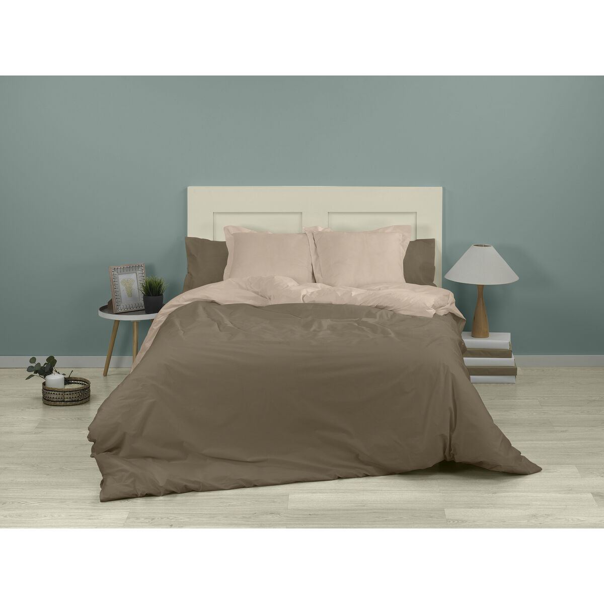 Пододеяльник Alexandra House Living Светло-коричневый 180 x 220 cm-4