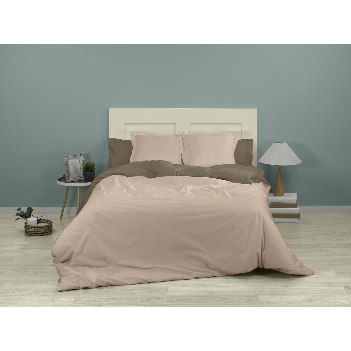 Пододеяльник Alexandra House Living Светло-коричневый 180 x 220 cm-5