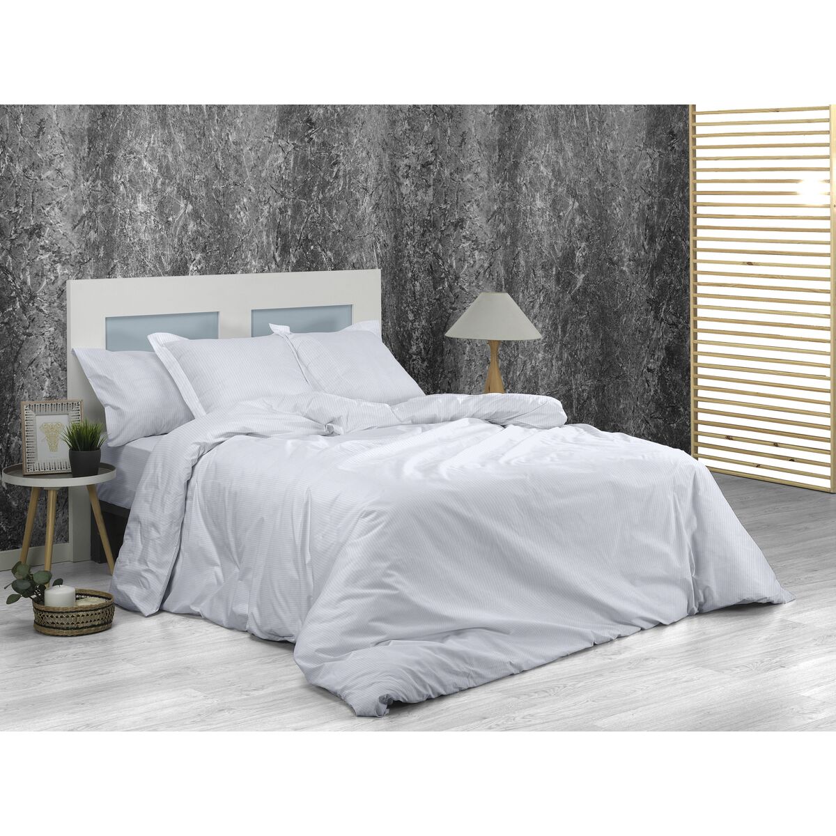 Пододеяльник Alexandra House Living Белый 135/140 кровать 220 x 220 cm-4