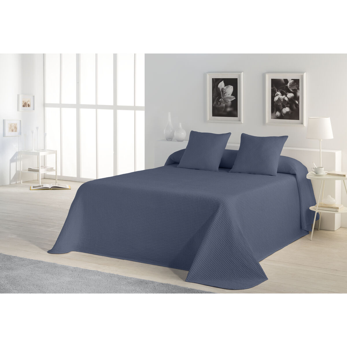 Coperta per cuscino Alexandra House Living Blu 45 x 45 cm 2 pezzi-2