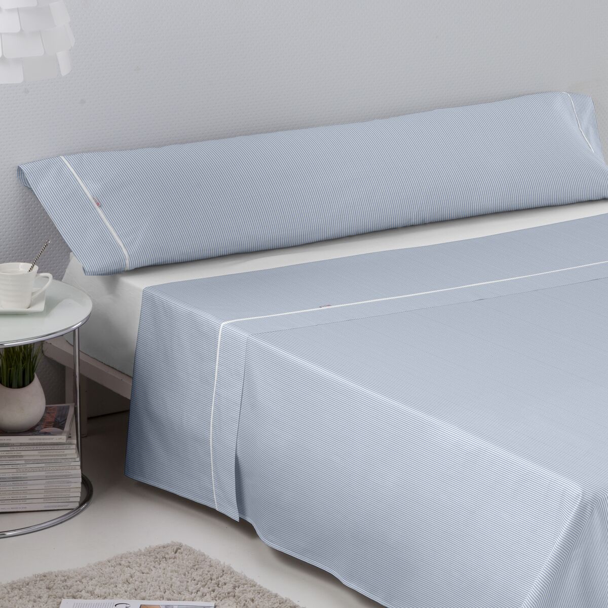 Saco Nordic sem preenchimento Alexandra House Living Grota Azul 90 cama 3 Itens-2