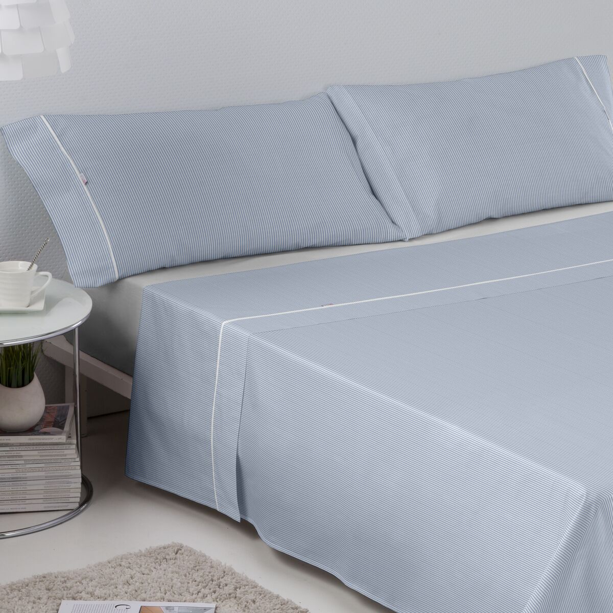 Saco Nordic sem preenchimento Alexandra House Living Grota Azul 150 cama 4 Itens-2