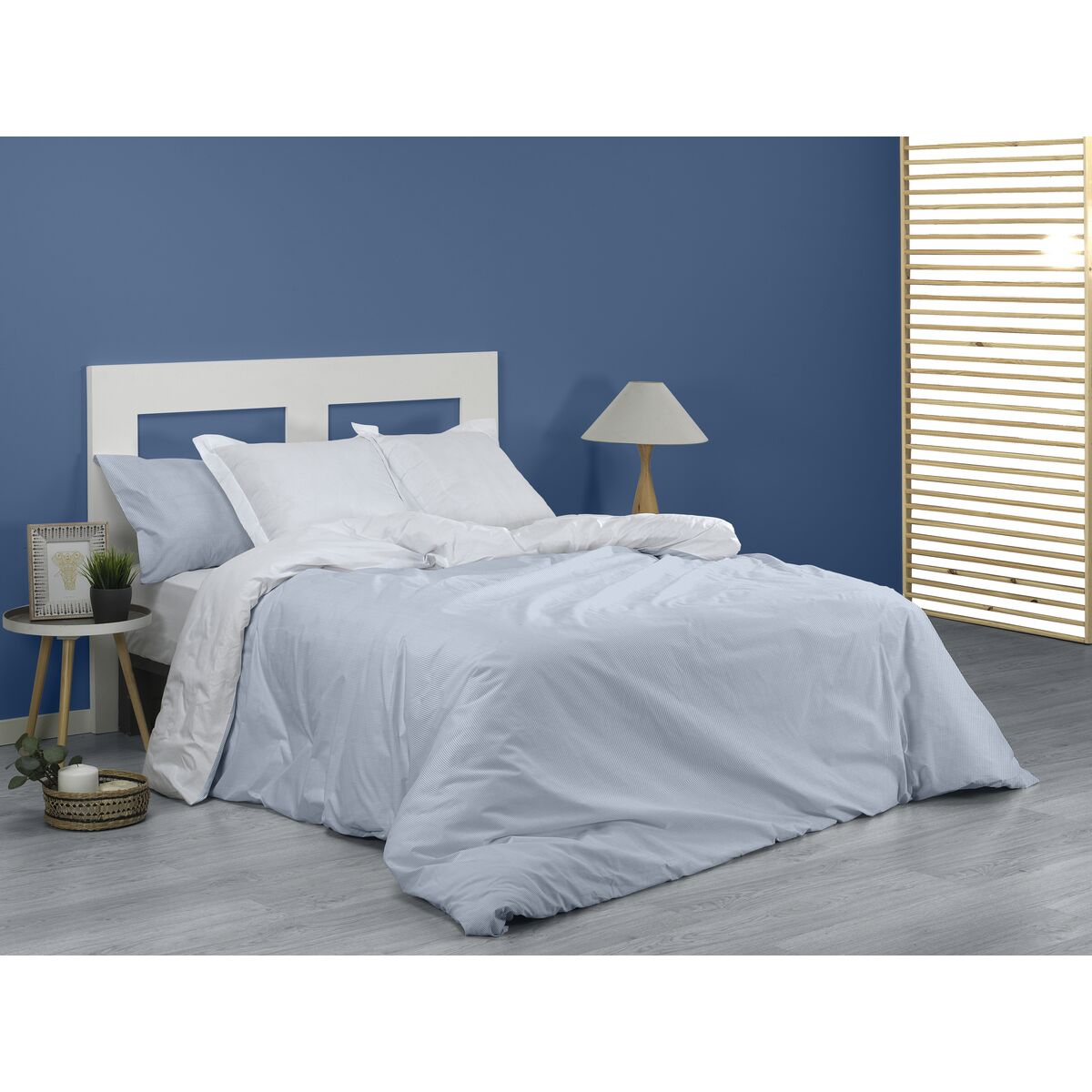 Alexandra House Living Greta Blanket Covers Set Blue 90 Bed 2 Items-2