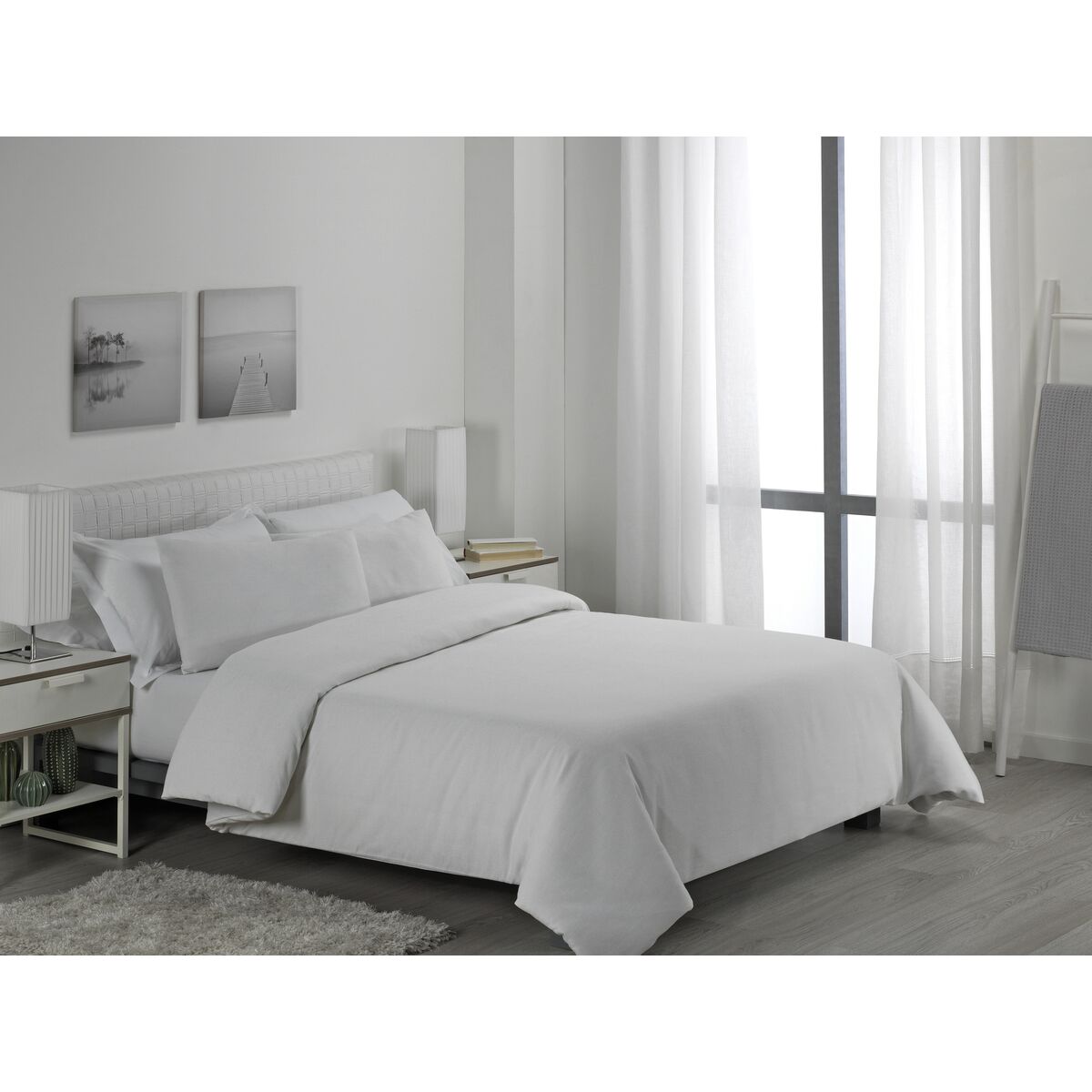 Комплект чехлов для одеяла Alexandra House Living Lyon Белый 105 кровать 4 Предметы-2