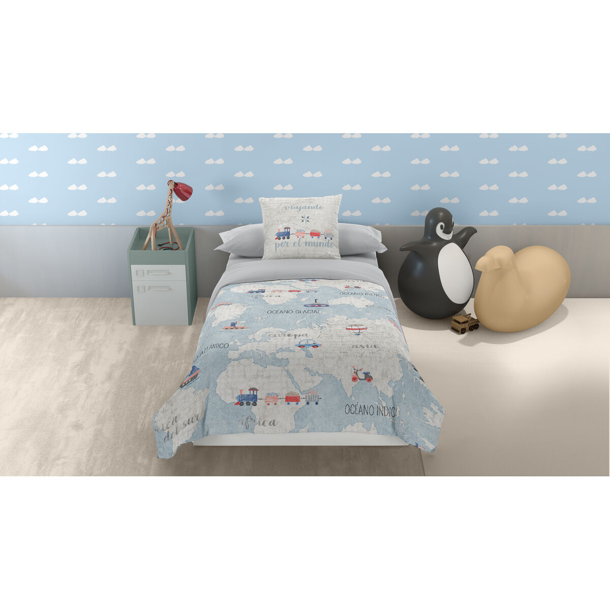 Adoçante Alexandra House Living Mimundo Colorido 140 x 200 cm-3