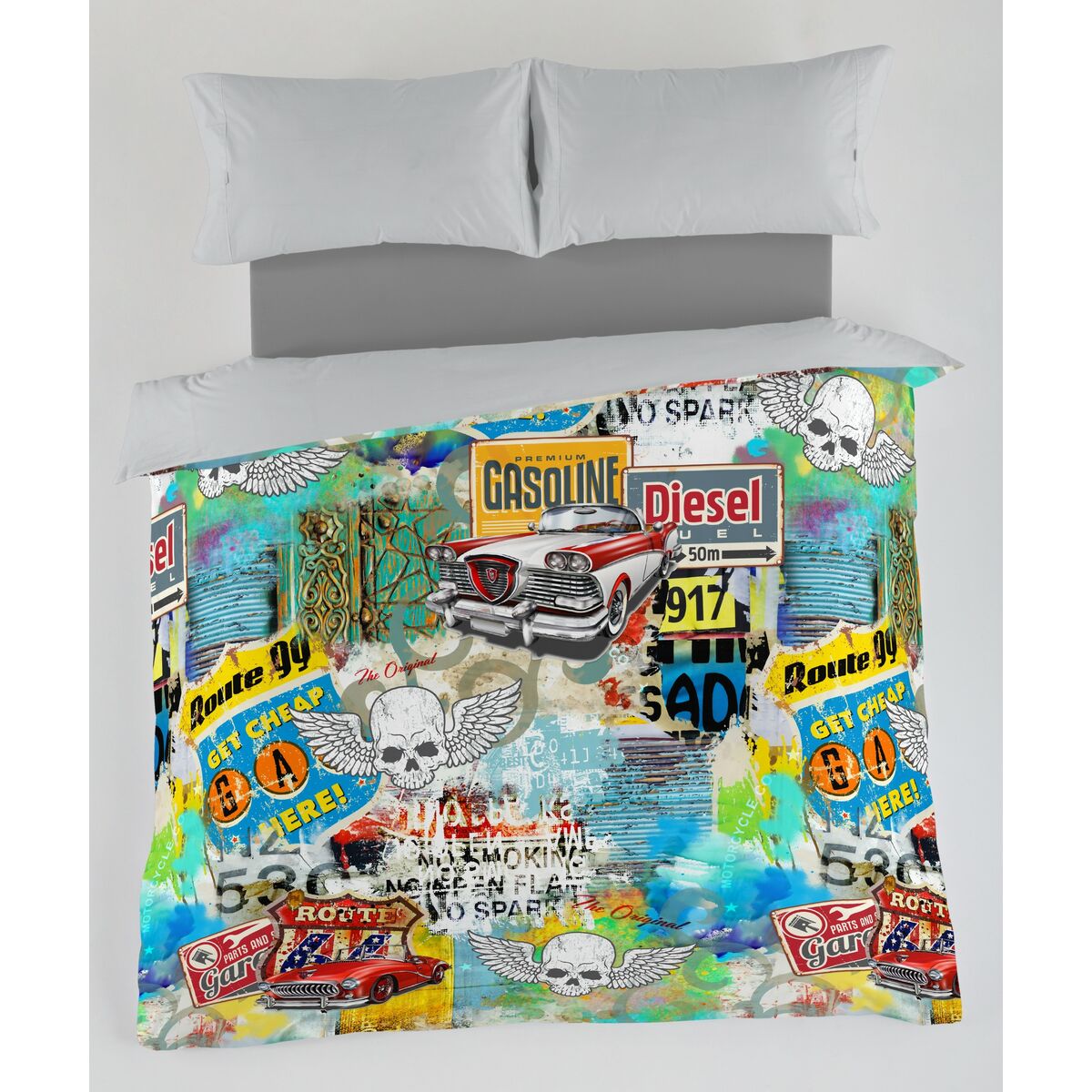 Пододеяльник Alexandra House Living Rebel Разноцветный 200 x 200 cm-2