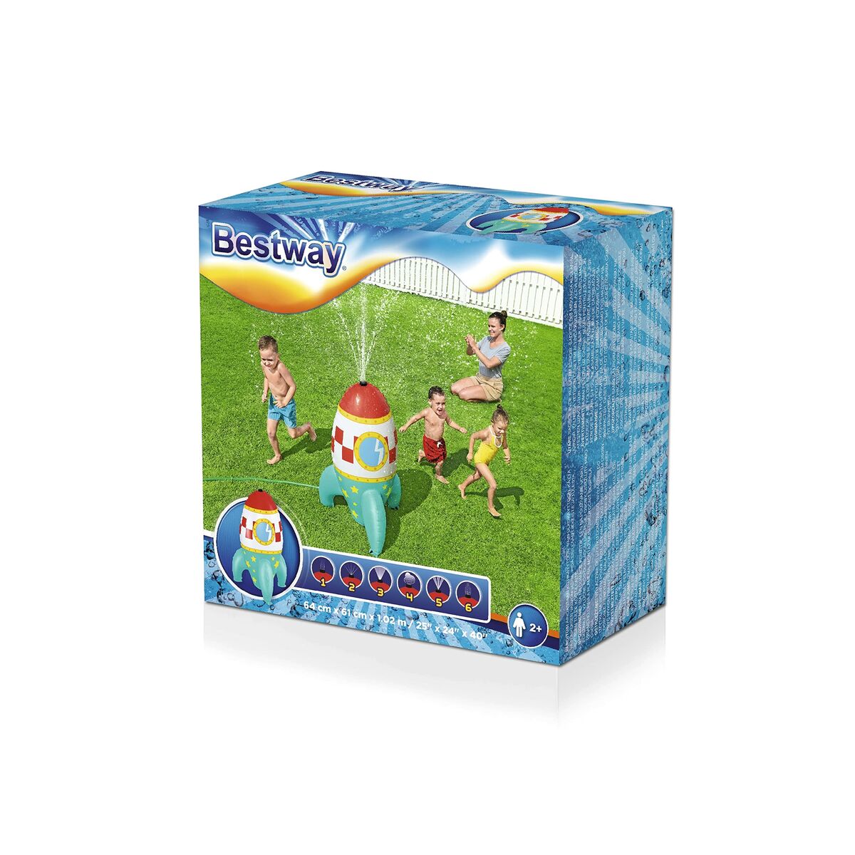 Игрушка, поливалка, распылитель воды Bestway Пластик Космический корабль 64 x 61 x 102 cm-6