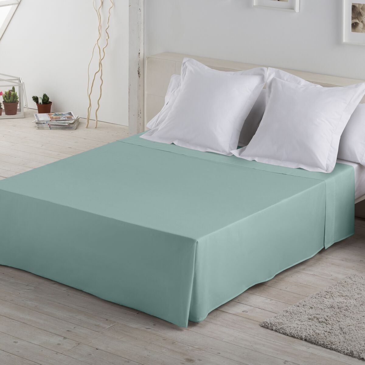 Alexandra House Living үстел парағы Су ашық жасыл 190 x 275 см-2