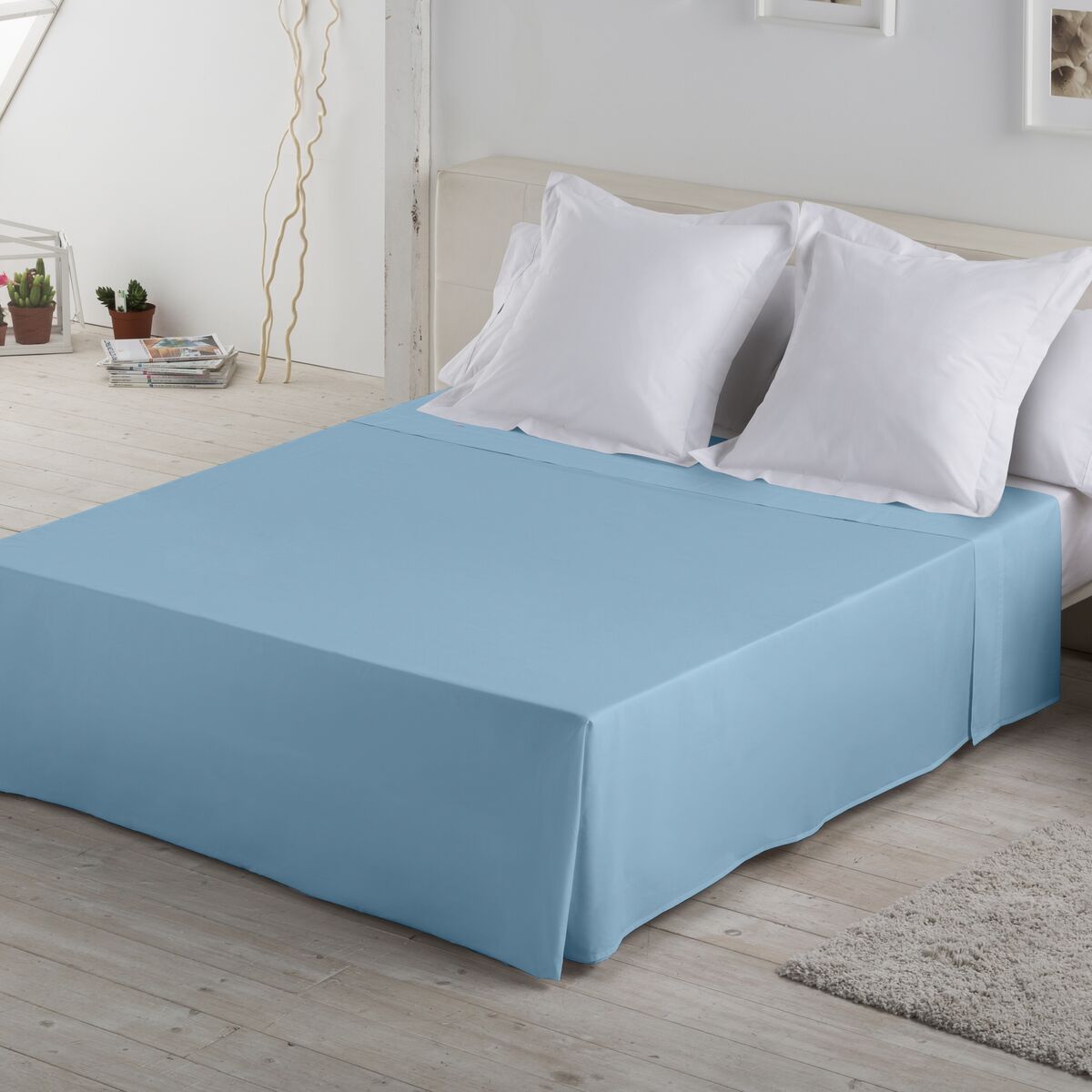 Үстел парағы Alexandra House Living Көк Celeste 190 x 275 см-2