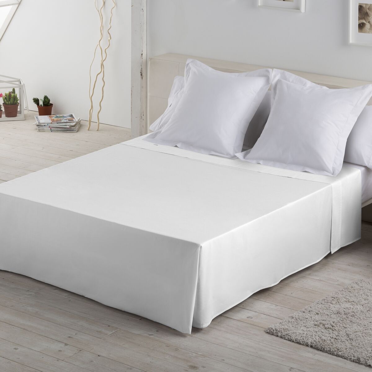 Folha de mesa Alexandra House Living branco 220 x 275 cm-2
