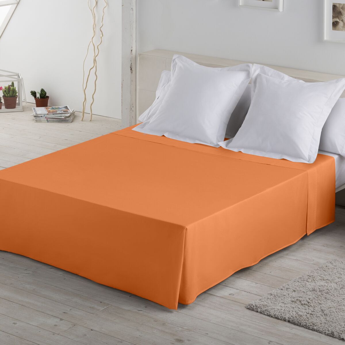 Folha de mesa Alexandra House Living Laranja 190 x 275 cm-2