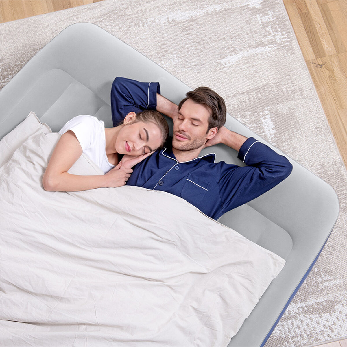 Bestway Inflatable Bed 203 x 152 x 46 cm-3