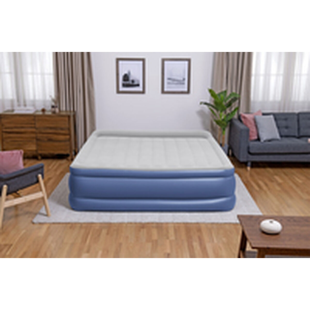 Надувная кровать Bestway 203 x 193 x 56 cm-5