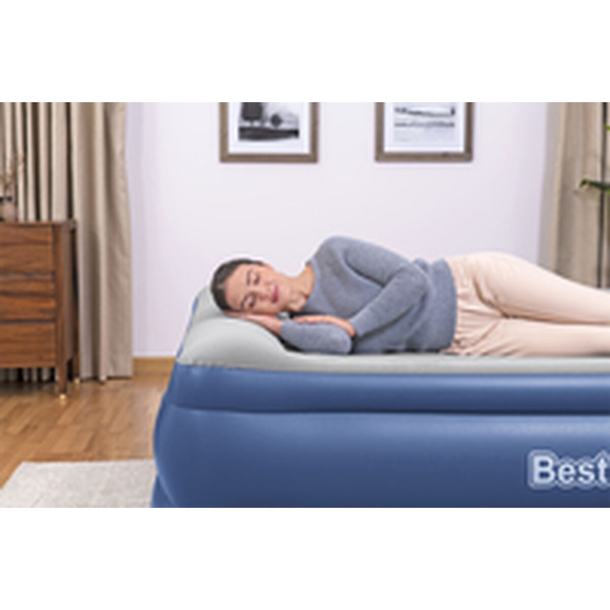 Надувная кровать Bestway 203 x 193 x 56 cm-7
