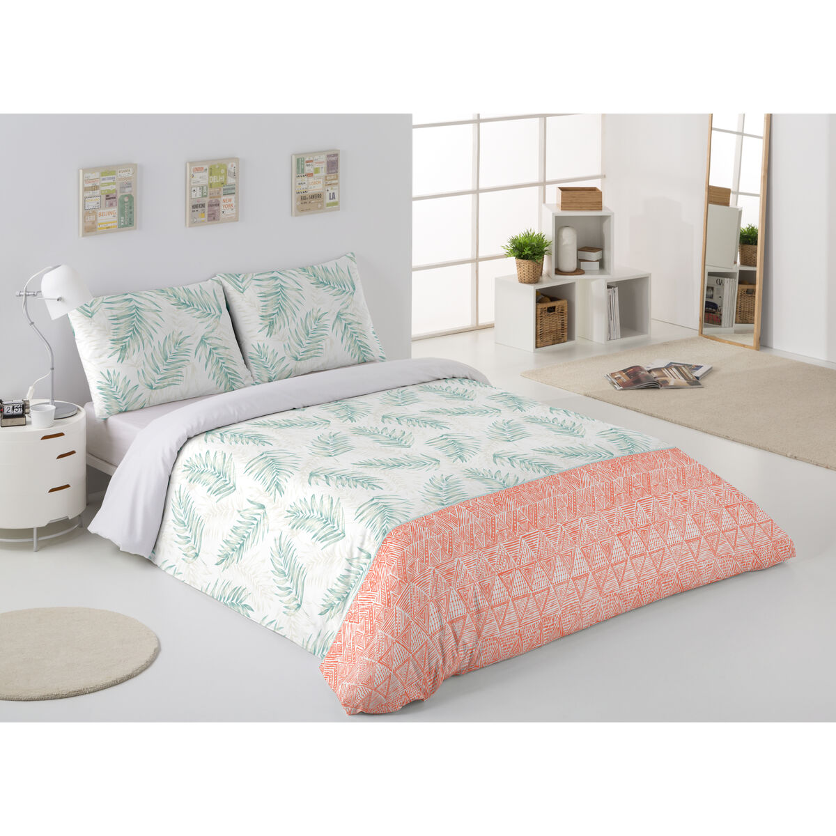 Alexandra House Living Maica Nevresim Açık Yeşil 240 x 220 cm-3