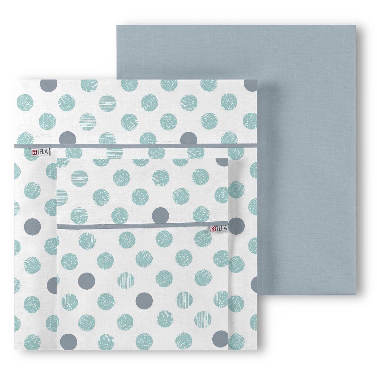 Мешок Nordic без наполнения Alexandra House Living Estelia Мягкий зеленый 160 кровать 4 Предметы-2