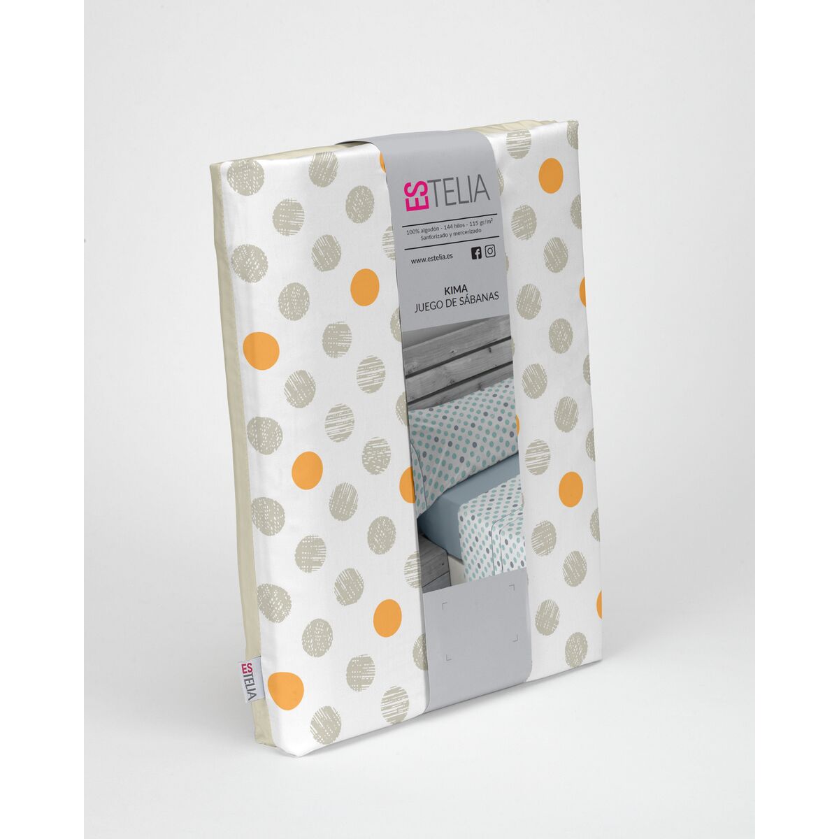 Bolsa sin relleno Nordic Alexandra House Living Estelia Beige 200 cama 4 Artículos-4