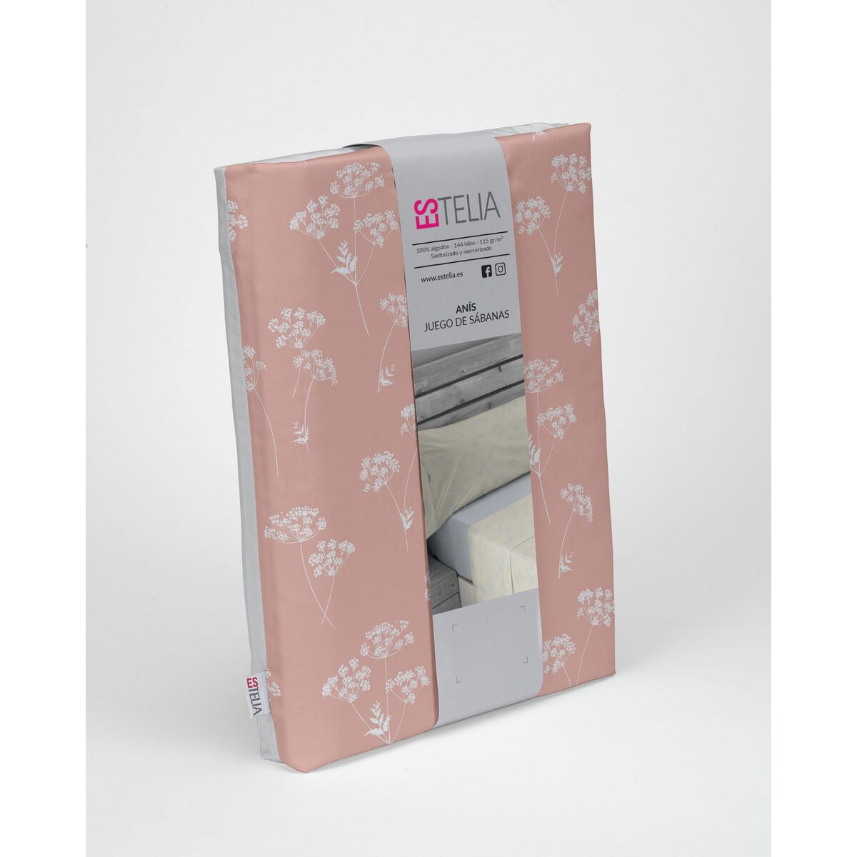 Мешок Nordic без наполнения Alexandra House Living Estelia Мальва 200 кровать 4 Предметы-4