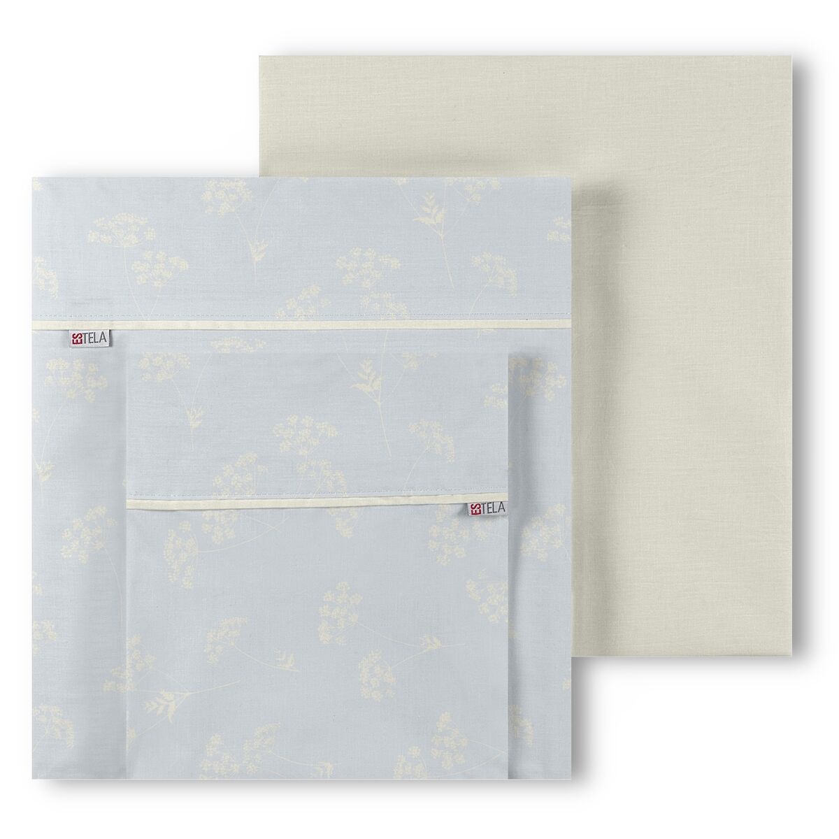 To’ldirilmagan Nordic sumkasi Alexandra House Living Estelia Marvarid-kulrang 105 yotoq 3 Buyumlar-2