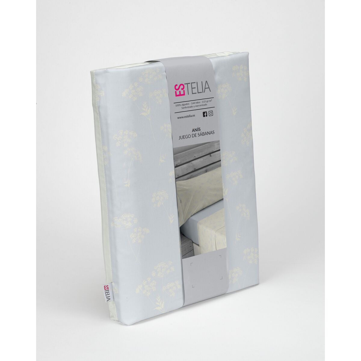 To’ldirilmagan Nordic sumkasi Alexandra House Living Estelia Marvarid-kulrang 105 yotoq 3 Buyumlar-4