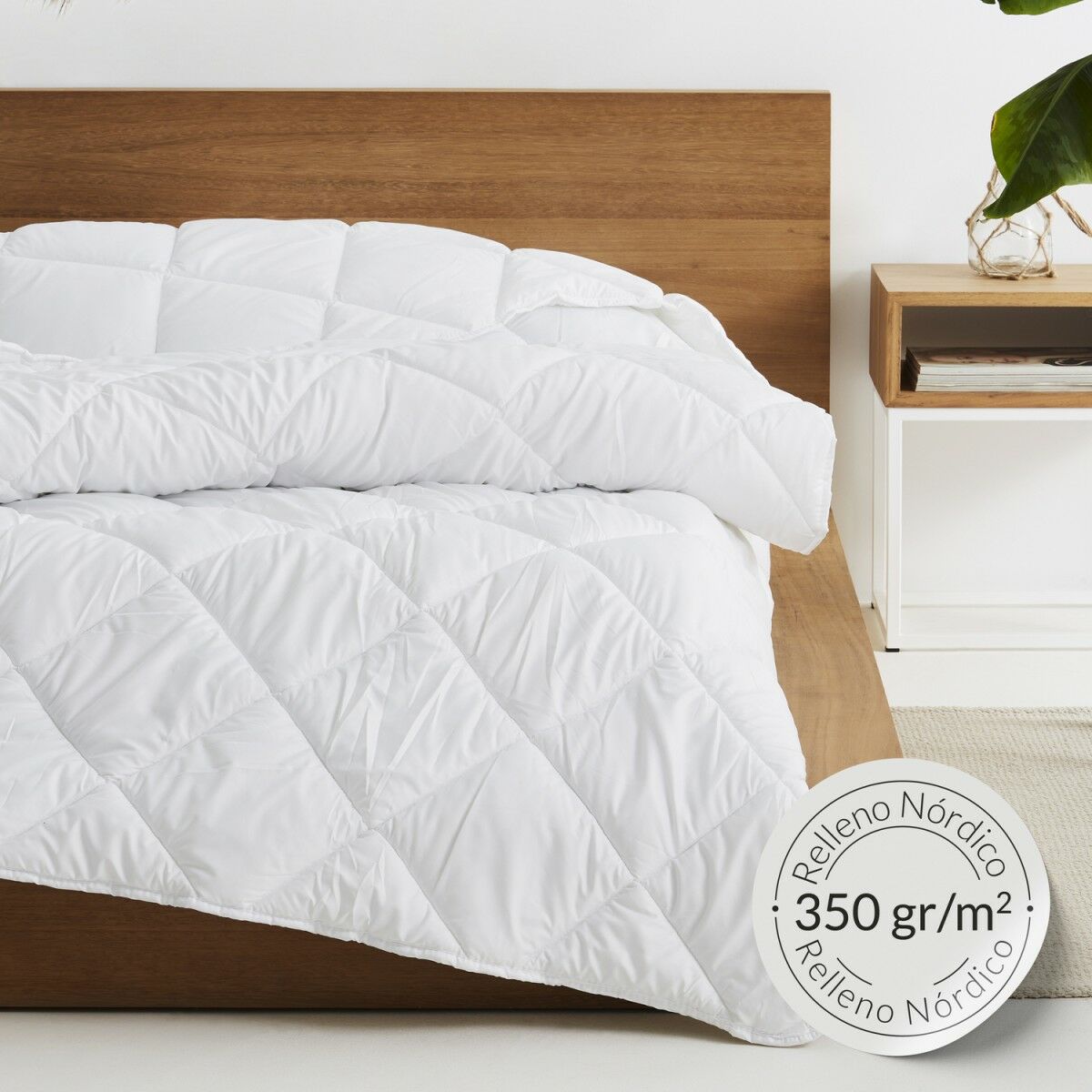 Скандинавское наполнение Alexandra House Living Белый 350 g/m² 220 x 220 cm-3