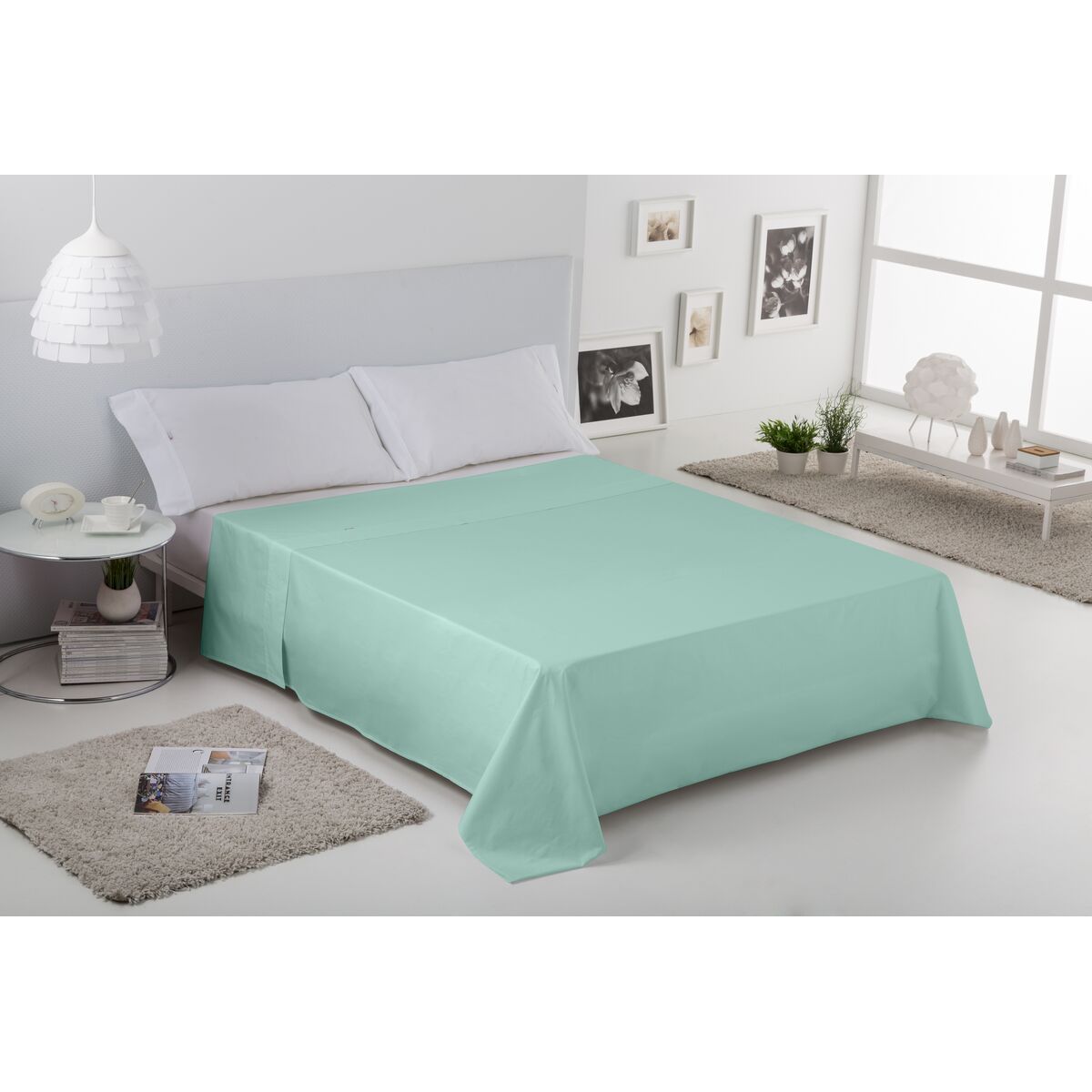 Folha da mesa Alexandra House Living Água Verde claro 240 x 270 cm-4