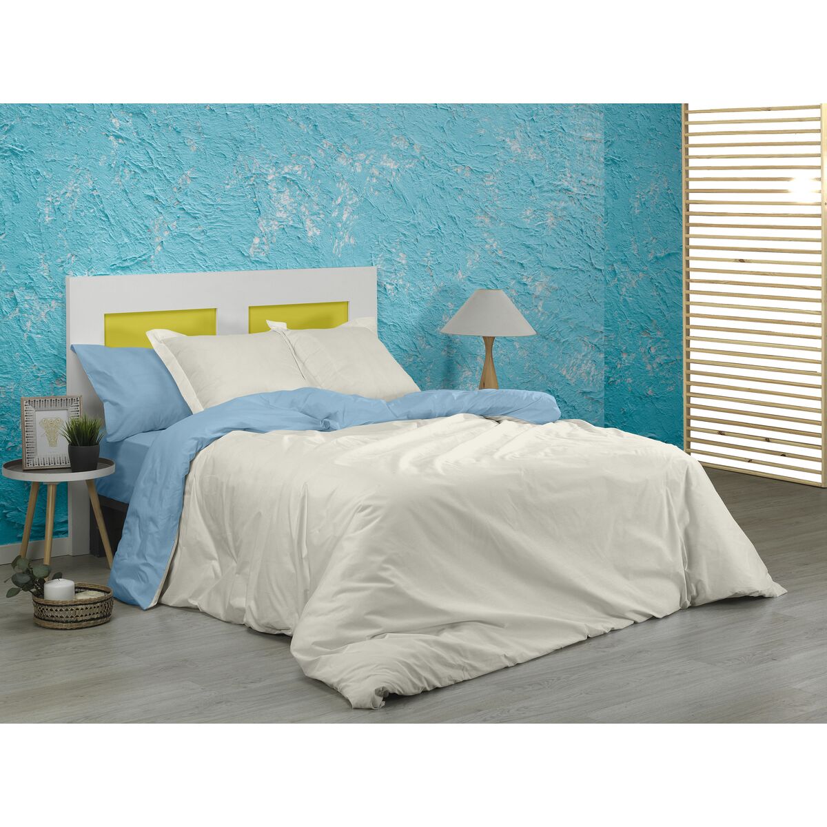Alexandra House Living奶油Celeste 220 x 220 cm双面双色-3