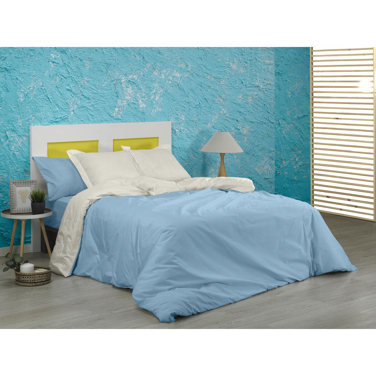 Alexandra House Living奶油Celeste 220 x 220 cm双面双色-4