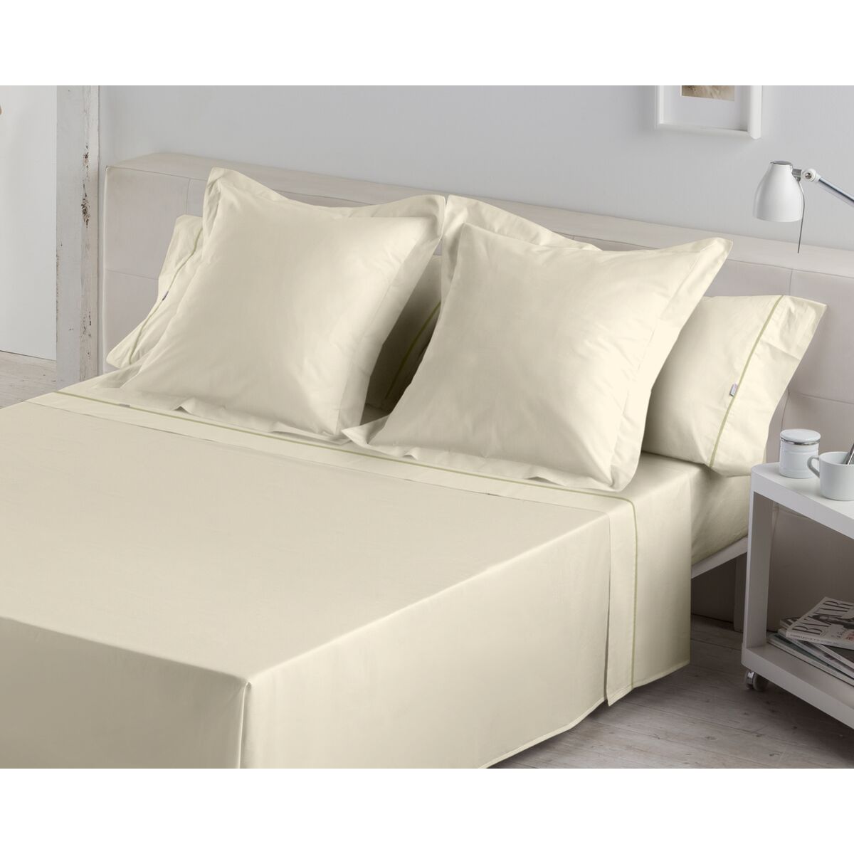 Мешок Nordic без наполнения Alexandra House Living Кремовый 105 кровать 3 Предметы-5