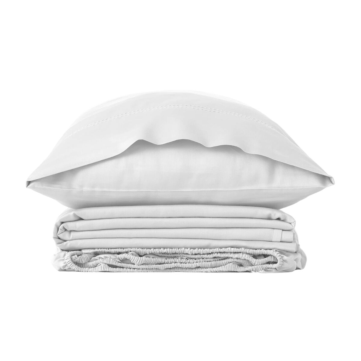 Alexandra House Living Qutun Blanket Covers Set White 180 Bed 4 Items-2