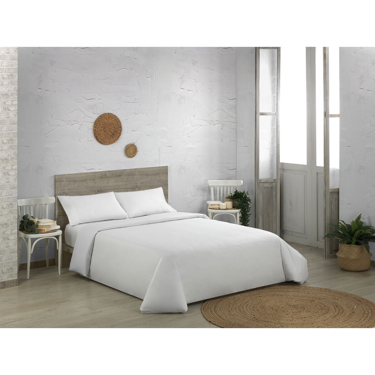 Alexandra House Living Qutun Blanket Covers Set White 180 Bed 4 Items-3