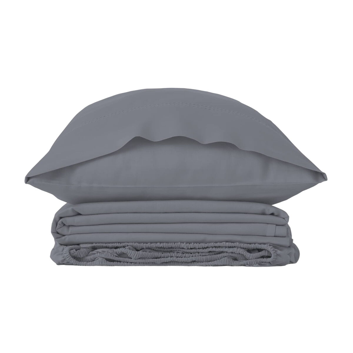Alexandra House Living Qutun Duvet Covers Set Dark Grey 90 Bed 3 Items-6