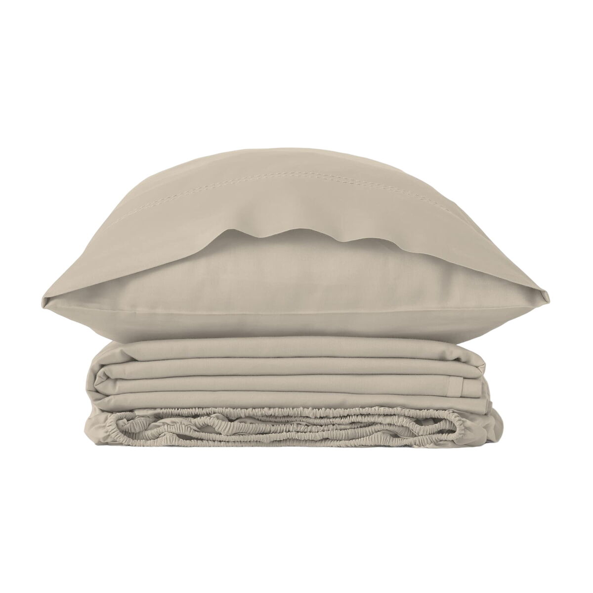 Alexandra House Living Qutun Duvet Covers Set Beige 105 Bed 3 Items-2